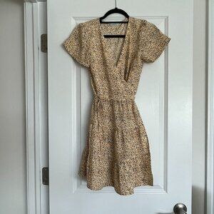 Abercrombie & Fitch Tiered Mini Wrap Dress
